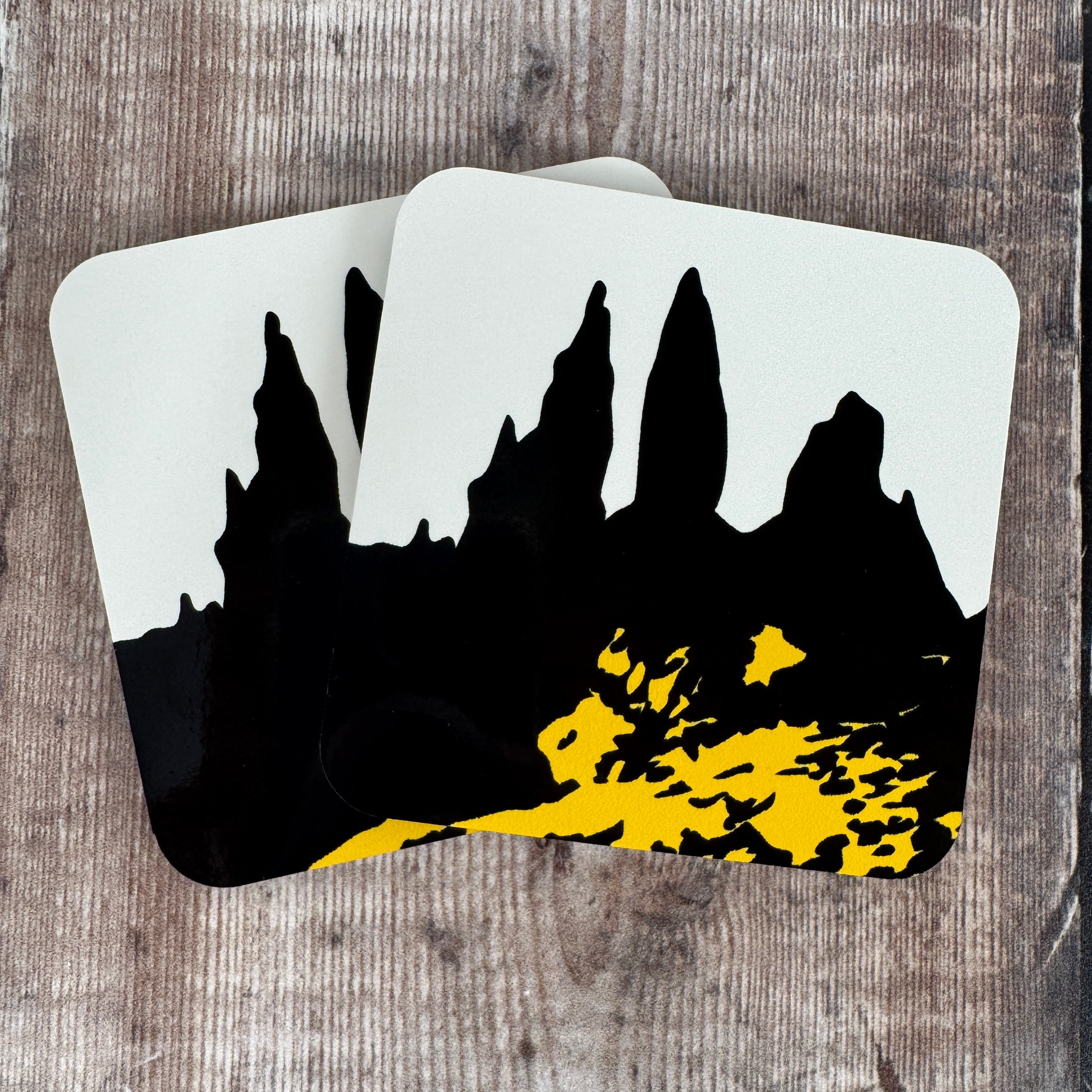 Glossy Cork Backed Coasters
