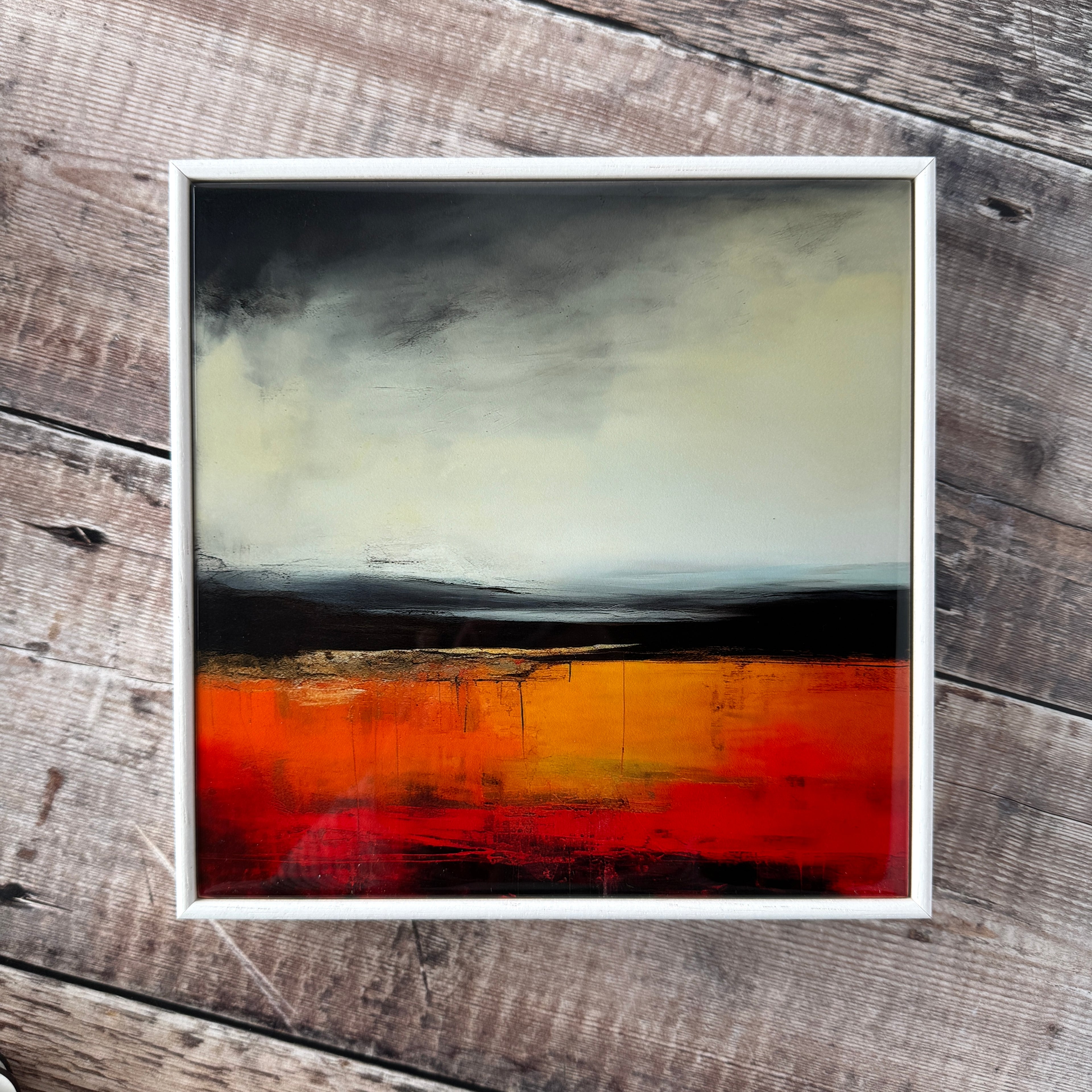 Wood Framed Ceramic Tiles 8"