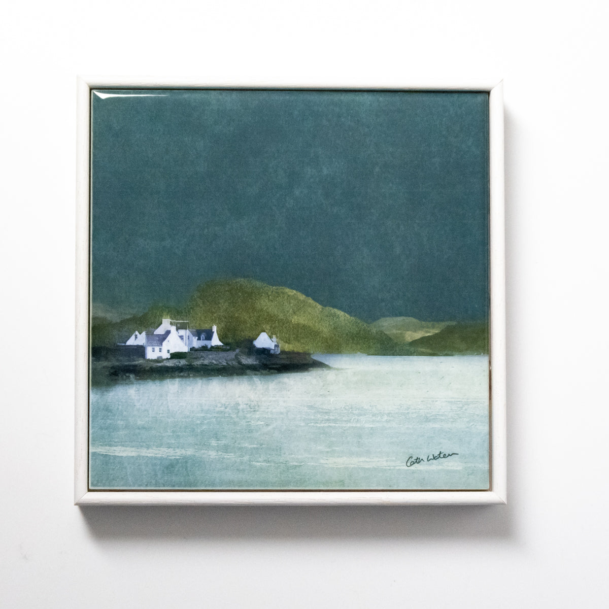 Wood Framed Ceramic Tiles 8"