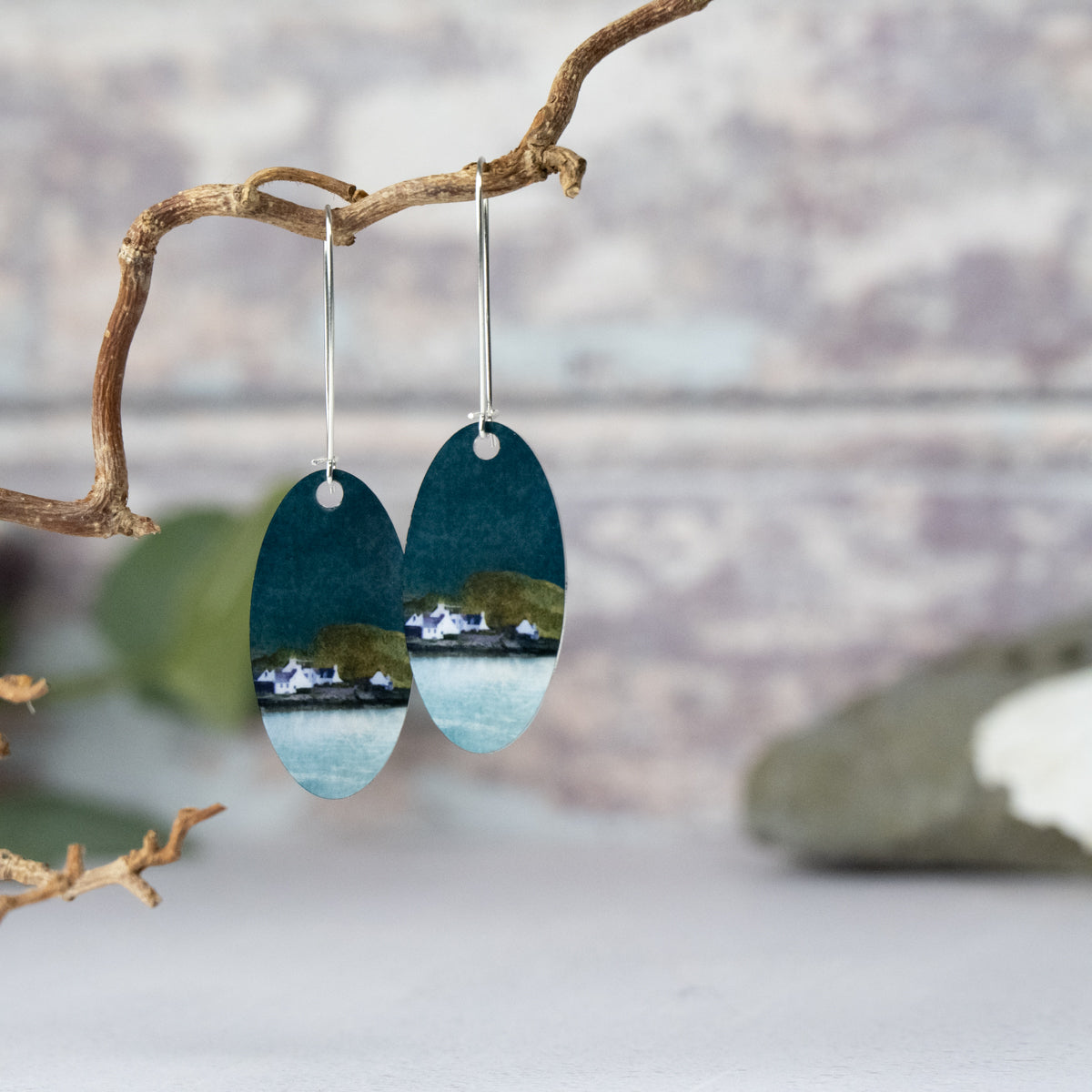 Aluminium and Sterling Silver Earrings
