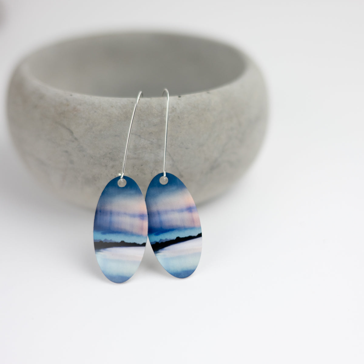 Aluminium and Sterling Silver Earrings