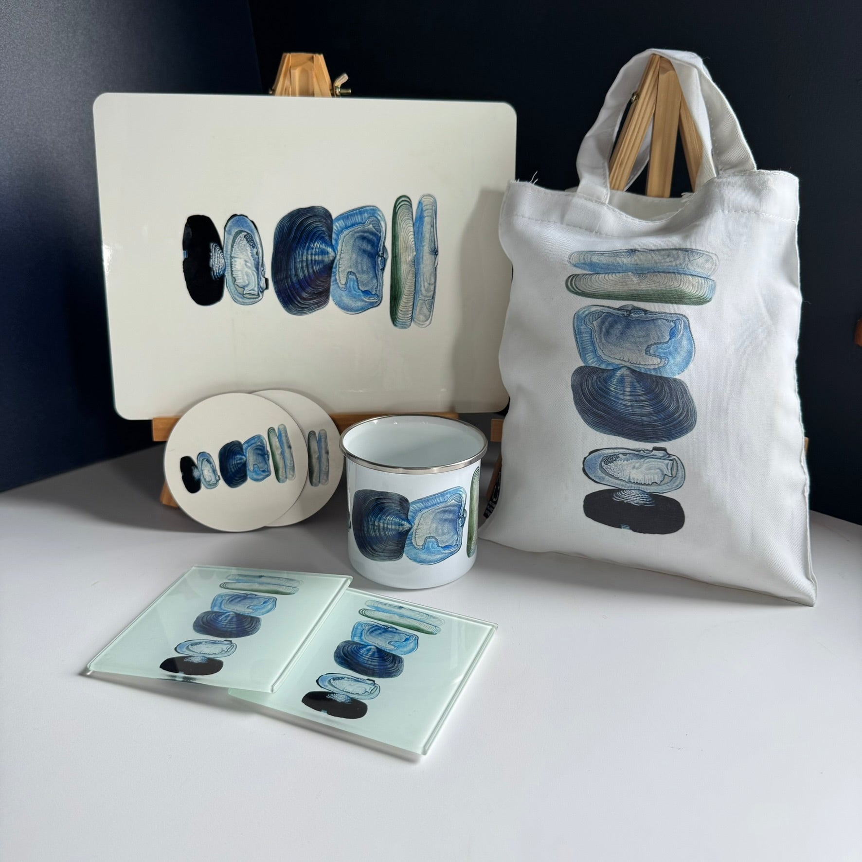 Mini Recycled White Tote Bag