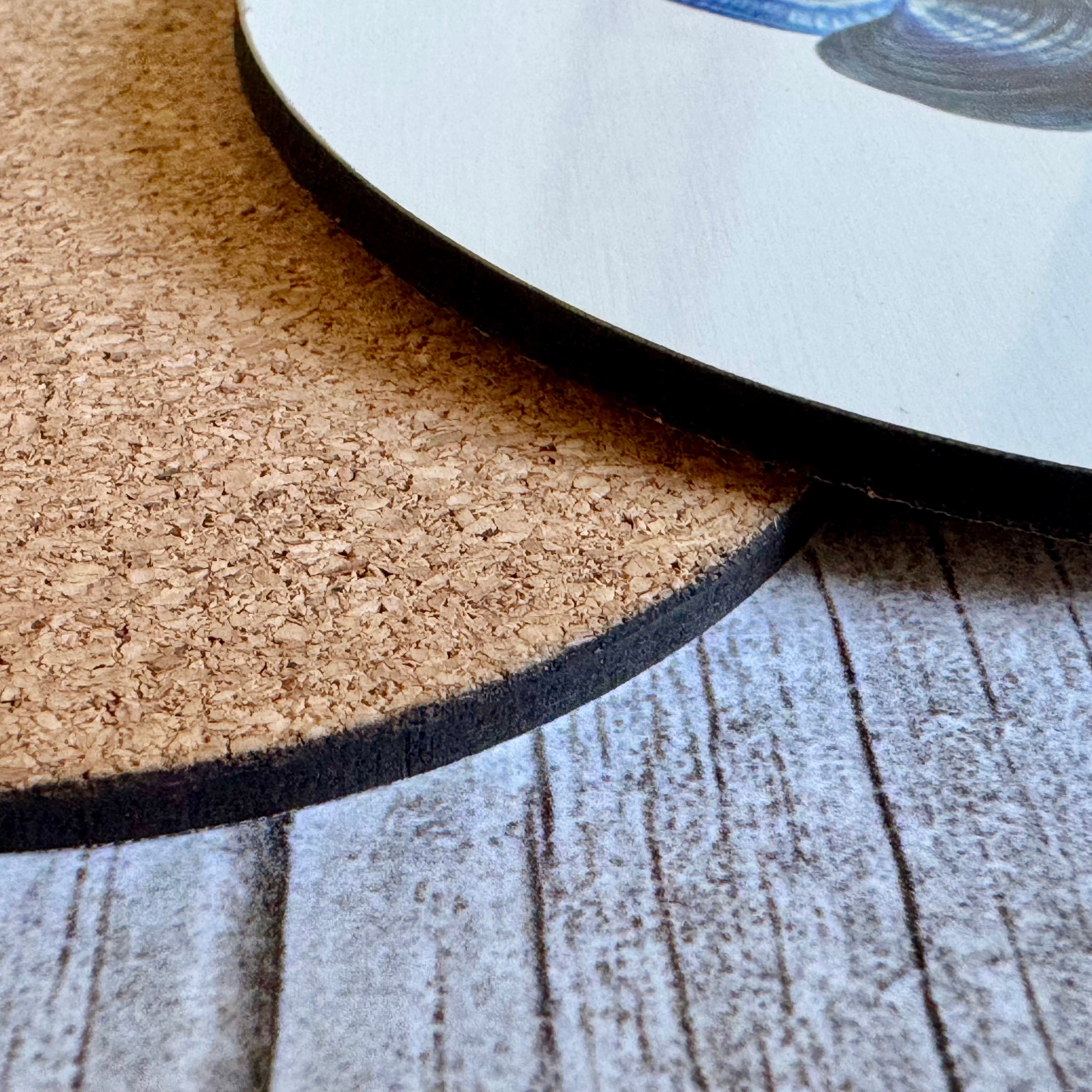 Glossy Cork Backed Coasters