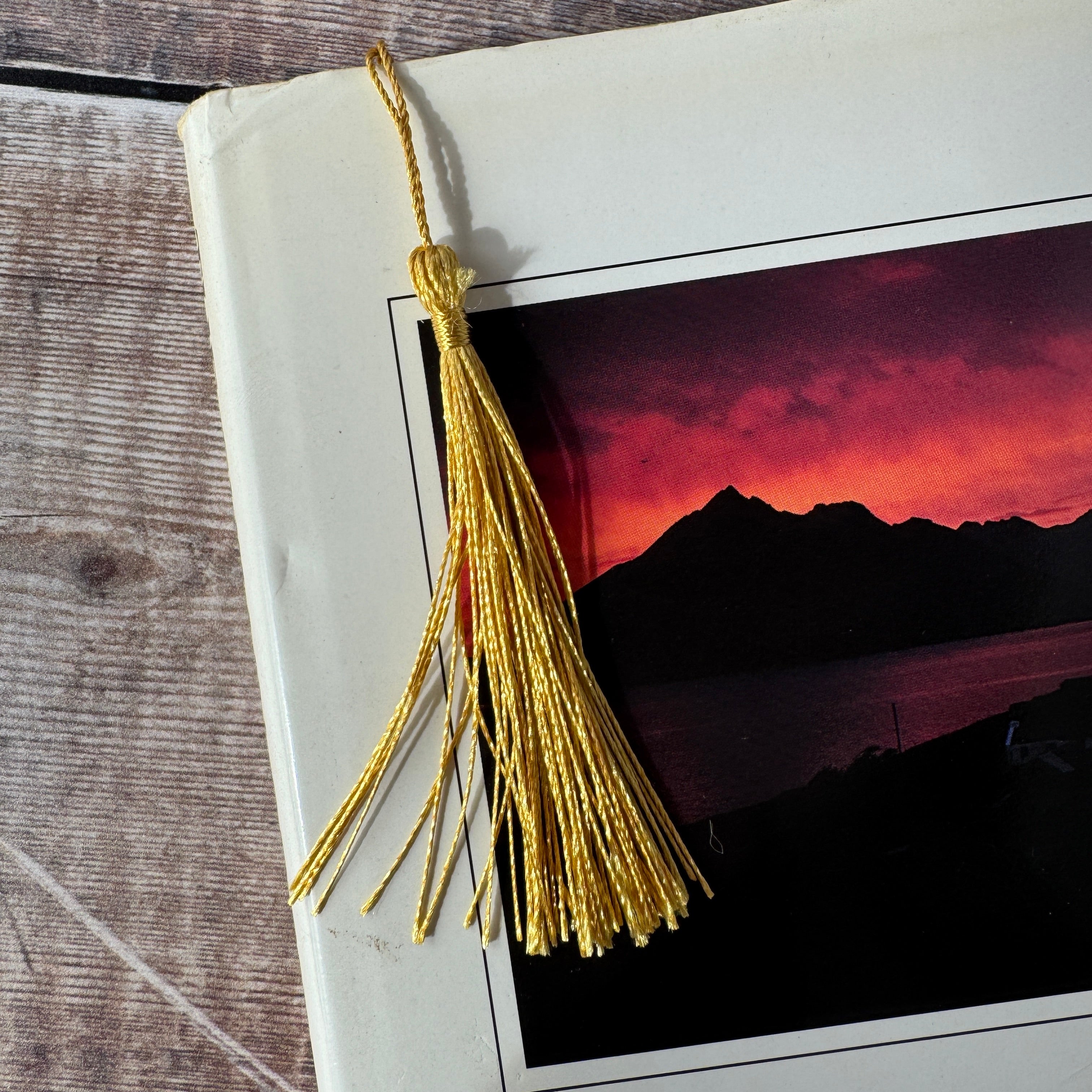 Metal Bookmark with Tassel